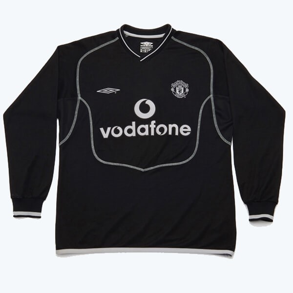 Trikot Manchester United Auswarts ML Retro 2000 2002 Schwarz Trikot Manchester United Auswarts ML Retro 2000 2002 Schwarz